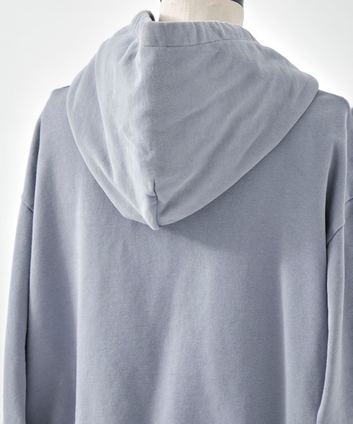 TAAKK(ターク)の「【TAAKK/ターク】Zip Hoodie/ジップフーディー/ウォッシャブル(パーカー・レディース・ブラック/ブルー・1)」の20枚目の写真