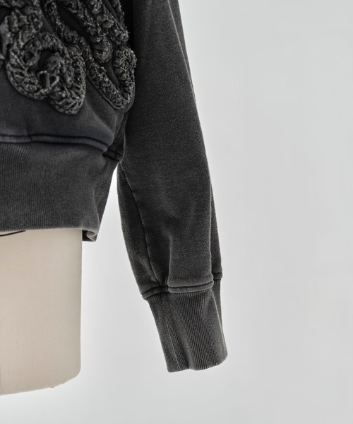 TAAKK(ターク)の「【TAAKK/ターク】Zip Hoodie/ジップフーディー/ウォッシャブル(パーカー・レディース・ブラック/ブルー・1)」の8枚目の写真