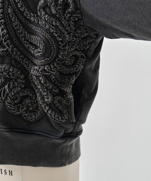 TAAKK(ターク)の「【TAAKK/ターク】Zip Hoodie/ジップフーディー/ウォッシャブル(パーカー・レディース・ブラック/ブルー・1)」の9枚目の写真