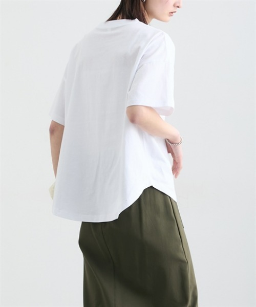 nissen(ニッセン)の「綿100%テディベアプリントTシャツ(Tシャツ/カットソー・レディース・オフホワイト/チャコールグレー・M/L)」の8枚目の写真