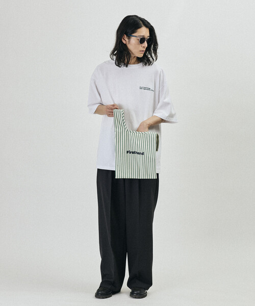 Firsthand(ファーストハンド)の「MA Firsthand/マ ファーストハンド MA ベーシック ロゴ 刺繍 ショートスリーブ Tシャツ(Tシャツ/カットソー・メンズ・ブラック/ホワイト/ブルー/オフホワイト・MEDIUM/SMALL/LARGE)」の12枚目の写真