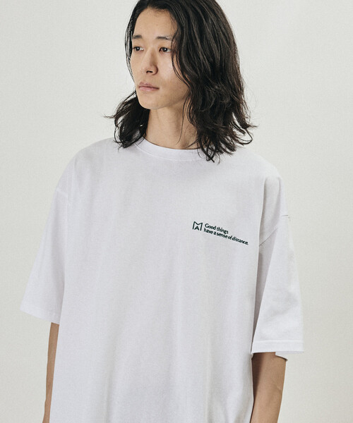 Firsthand(ファーストハンド)の「MA Firsthand/マ ファーストハンド MA ベーシック ロゴ 刺繍 ショートスリーブ Tシャツ(Tシャツ/カットソー・メンズ・ブラック/ホワイト/ブルー/オフホワイト・MEDIUM/SMALL/LARGE)」の15枚目の写真