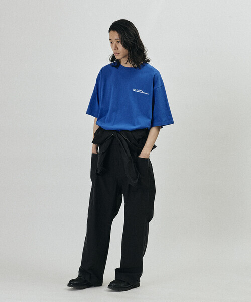 Firsthand(ファーストハンド)の「MA Firsthand/マ ファーストハンド MA ベーシック ロゴ 刺繍 ショートスリーブ Tシャツ(Tシャツ/カットソー・メンズ・ブラック/ホワイト/ブルー/オフホワイト・MEDIUM/SMALL/LARGE)」の19枚目の写真