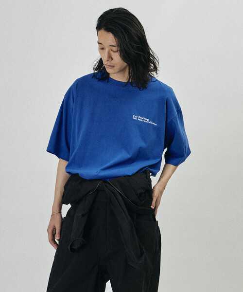 Firsthand(ファーストハンド)の「MA Firsthand/マ ファーストハンド MA ベーシック ロゴ 刺繍 ショートスリーブ Tシャツ(Tシャツ/カットソー・メンズ・ブラック/ホワイト/ブルー/オフホワイト・MEDIUM/SMALL/LARGE)」の21枚目の写真
