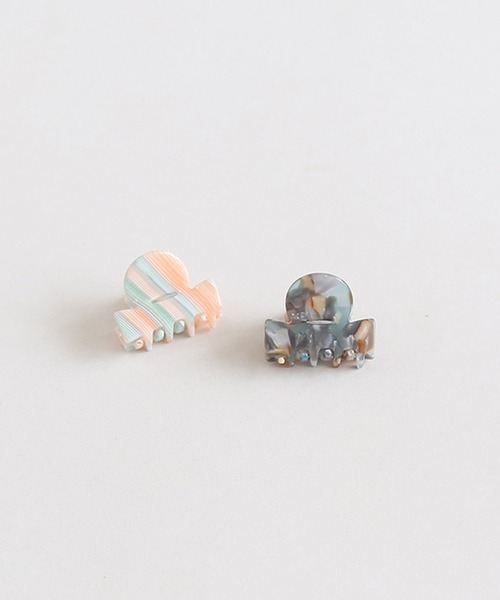 IRADOWL(アイラドール)の「ニュアンスマルチ柄ミニヘアクリップ(バレッタ/ヘアクリップ・レディース・B/E/D/C/A・FREE)」の8枚目の写真