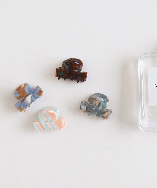 IRADOWL(アイラドール)の「ニュアンスマルチ柄ミニヘアクリップ(バレッタ/ヘアクリップ・レディース・B/E/D/C/A・FREE)」の7枚目の写真