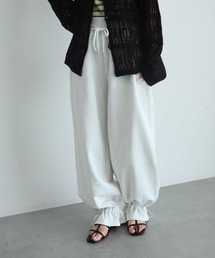 裾ドロストスウェットパンツ