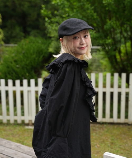 ZOZOMARKET by aoi(ゾゾマーケットバイアオイ)の「【インフルエンサー aoiセレクト】コットンフリルブラウス(シャツ/ブラウス・レディース・ブラック/ホワイト・FREE)」の4枚目の写真