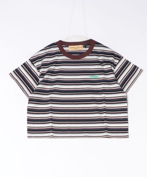 Scrap Book（スクラップブック）の「【THOMAS MAGPIE】60/2 Silky Cotton Border（Tシャツ/カットソー・レディース・ブラウン系その他/ベージュ系その他・FREE）」の2枚目の写真