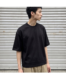 UNDEROFF（アンダーオフ）の「オーバーサイズクールドライバックカット半袖Tシャツブラック（Tシャツ/カットソー）」