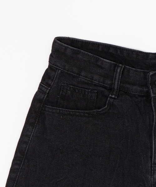 Figments（フィグメンツ）の「リンクルハーフデニム（デニムパンツ・レディース・ブラック・MEDIUM/LARGE）」の8枚目の写真