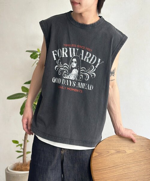 CPCM(シーピーシーエム)の「パウダー加工ノースリ(キャミソール・メンズ・レッド/ホワイト/ブラック・MEDIUM/LARGE)」の12枚目の写真