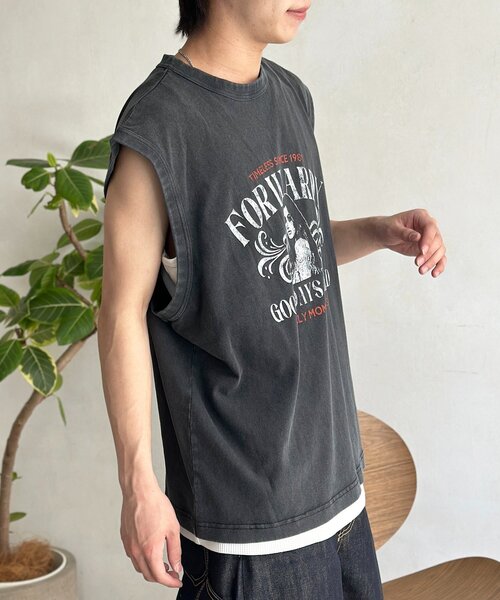 CPCM(シーピーシーエム)の「パウダー加工ノースリ(キャミソール・メンズ・レッド/ホワイト/ブラック・MEDIUM/LARGE)」の15枚目の写真