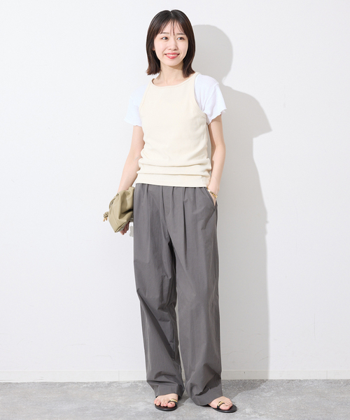 CAROUSE LAMBRA(ケラウズランブラ)の「CaRouseLamBRa/ケラウズランブラ リブキャミソール 251-380 REGULAR(Tシャツ/カットソー・レディース・レッド/アイボリー・FREE)」の16枚目の写真
