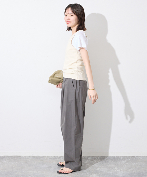 CAROUSE LAMBRA(ケラウズランブラ)の「CaRouseLamBRa/ケラウズランブラ リブキャミソール 251-380 REGULAR(Tシャツ/カットソー・レディース・レッド/アイボリー・FREE)」の17枚目の写真