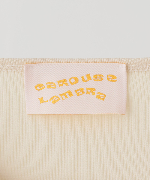 CAROUSE LAMBRA(ケラウズランブラ)の「CaRouseLamBRa/ケラウズランブラ リブキャミソール 251-380 REGULAR(Tシャツ/カットソー・レディース・レッド/アイボリー・FREE)」の11枚目の写真