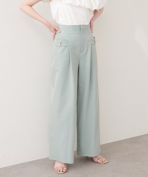 natural couture（ナチュラルクチュール）の「ポケットデザインハイウエストパンツ（その他パンツ・レディース・グリーン/ネイビー/ベージュ・FREE）」の16枚目の写真