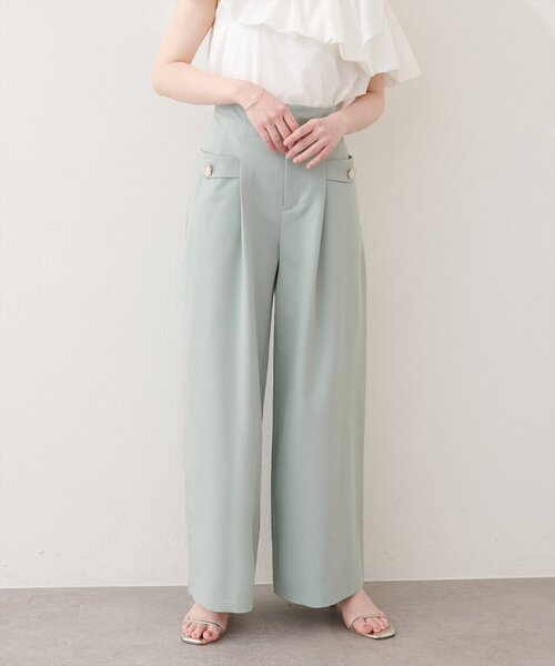 natural couture（ナチュラルクチュール）の「ポケットデザインハイウエストパンツ（その他パンツ・レディース・グリーン/ネイビー/ベージュ・FREE）」の19枚目の写真