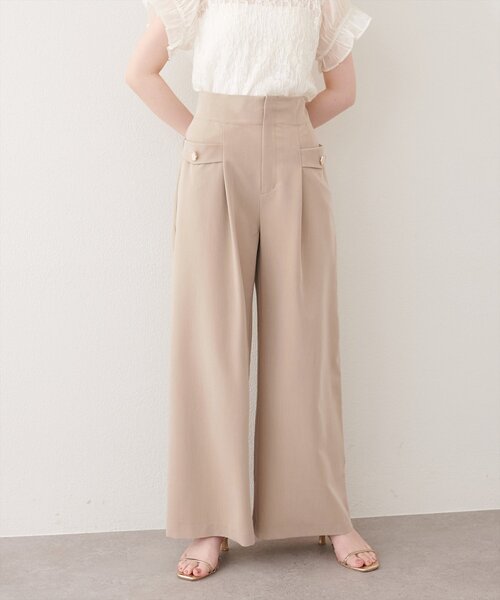natural couture（ナチュラルクチュール）の「ポケットデザインハイウエストパンツ（その他パンツ・レディース・グリーン/ネイビー/ベージュ・FREE）」の21枚目の写真