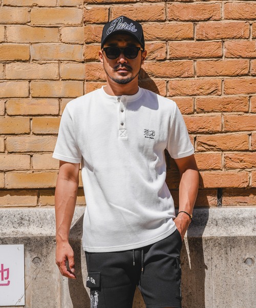 adamsJUGGLER（アダムスジャグラー）の「RTEG H/ネック OE ティー（Tシャツ/カットソー・メンズ・ホワイト/ブラック・S/XXL/XL/L/M）」の2枚目の写真