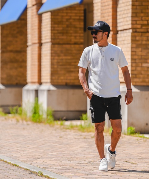 adamsJUGGLER（アダムスジャグラー）の「RTEG H/ネック OE ティー（Tシャツ/カットソー・メンズ・ホワイト/ブラック・S/XXL/XL/L/M）」の3枚目の写真