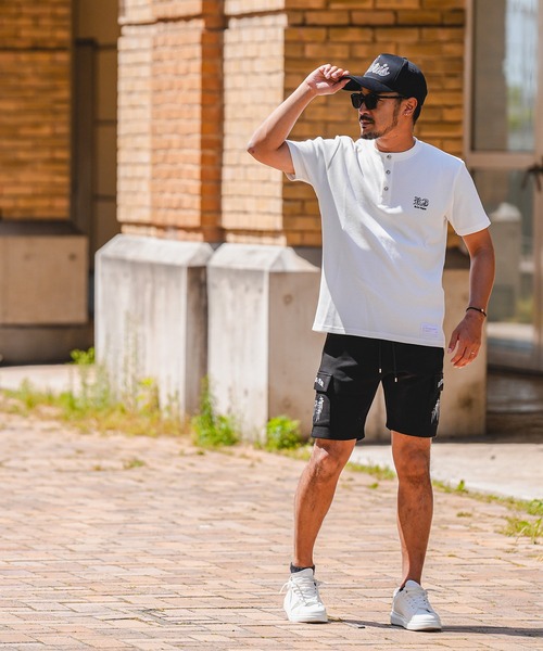 adamsJUGGLER（アダムスジャグラー）の「RTEG H/ネック OE ティー（Tシャツ/カットソー・メンズ・ホワイト/ブラック・S/XXL/XL/L/M）」の5枚目の写真