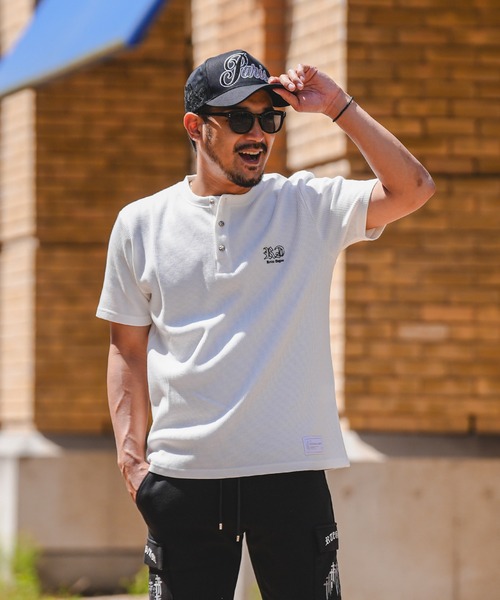 adamsJUGGLER（アダムスジャグラー）の「RTEG H/ネック OE ティー（Tシャツ/カットソー・メンズ・ホワイト/ブラック・S/XXL/XL/L/M）」の11枚目の写真