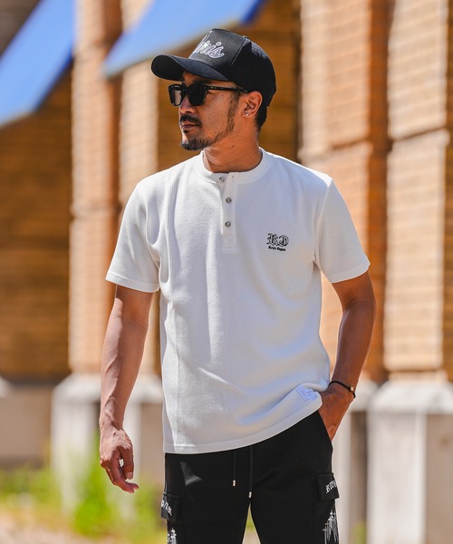 adamsJUGGLER（アダムスジャグラー）の「RTEG H/ネック OE ティー（Tシャツ/カットソー・メンズ・ホワイト/ブラック・S/XXL/XL/L/M）」の13枚目の写真