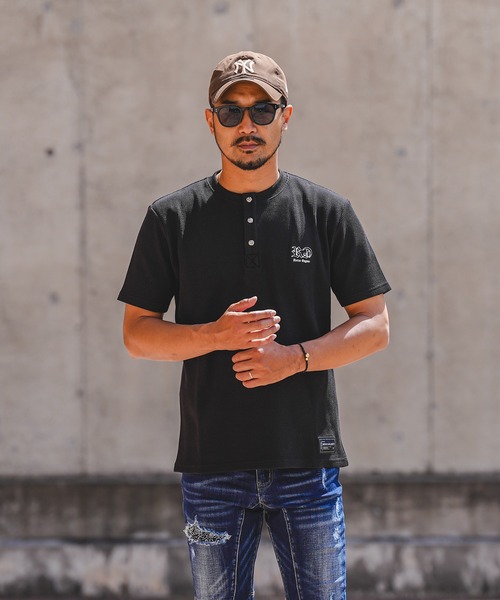 adamsJUGGLER（アダムスジャグラー）の「RTEG H/ネック OE ティー（Tシャツ/カットソー・メンズ・ホワイト/ブラック・S/XXL/XL/L/M）」の17枚目の写真