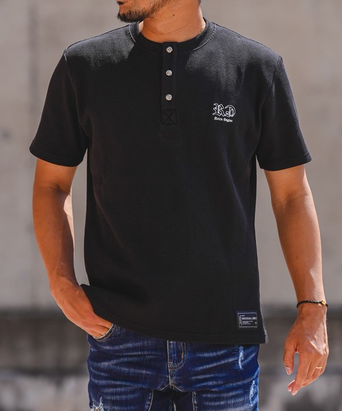 adamsJUGGLER（アダムスジャグラー）の「RTEG H/ネック OE ティー（Tシャツ/カットソー・メンズ・ホワイト/ブラック・S/XXL/XL/L/M）」の21枚目の写真