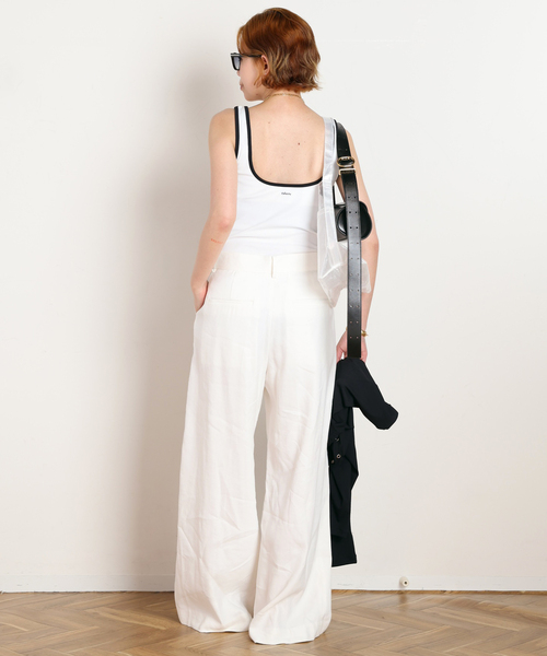 AP STUDIO（エーピーストゥディオ）の「【DAWN/ダン】BICOLOR TANKTOP（その他アンダーウェア/インナー・レディース・ホワイト/ブラウン・FREE）」の10枚目の写真