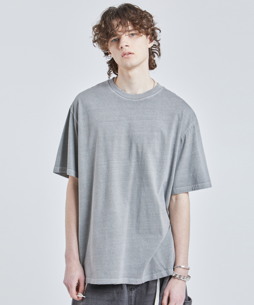 VTWO（ブイツー）の「ヴィンテージピグメントTシャツ (グレー)（Tシャツ/カットソー・メンズ・その他・MEDIUM/LARGE）」の2枚目の写真