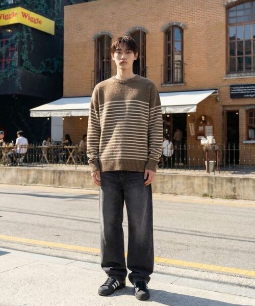 BASIC LABEL（ベーシックラベル）の「Logic balloon wide-washed denim pants 4 Color [BLBD_5013]（デニムパンツ・レディース・ブラック/イエロー× ブルー/ブルーグレー/チャコール・X-SMALL/SMALL/MEDIUM/LARGE/X-LARGE/2XL）」の11枚目の写真