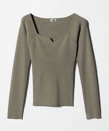 H＞コットンナイロン リリヤーン ニットビスチェ（ニット/セーター
