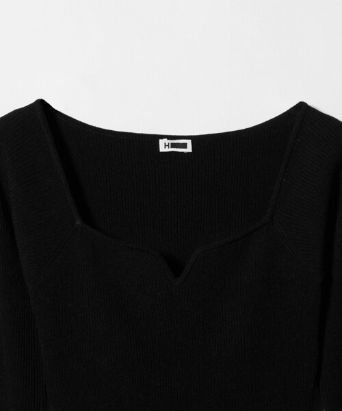 H　BEAUTY&YOUTH UNITED ARROWS（エイチビューティーアンドユースユナイテッドアローズ）の「＜H＞キーネック リブ ニットプルオーバー（ニット/セーター・レディース・ベージュ・FREE）」の11枚目の写真