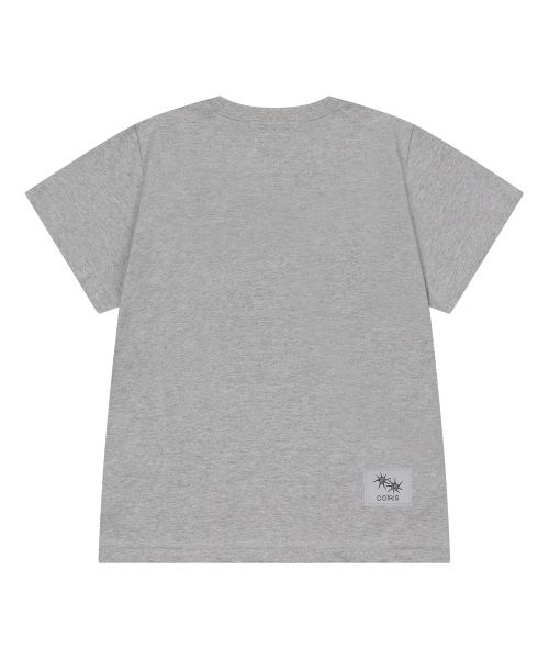 COIRIS(コイリス)の「バミパッチワーク半袖Tシャツ(3カラー)(Tシャツ/カットソー・レディース・チャコールグレー/ホワイト/ブラック・FREE)」の15枚目の写真
