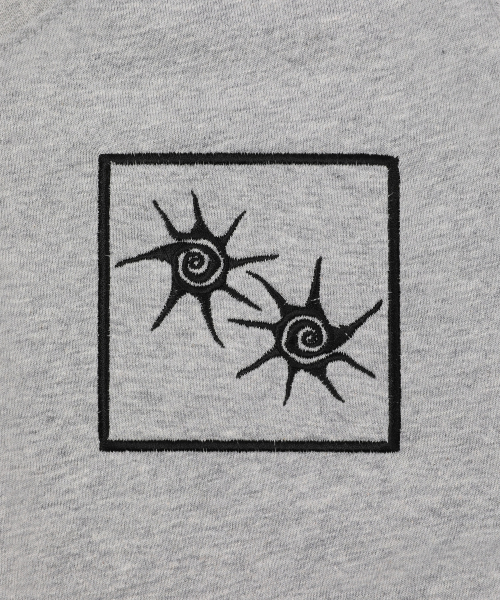 COIRIS(コイリス)の「バミパッチワーク半袖Tシャツ(3カラー)(Tシャツ/カットソー・レディース・チャコールグレー/ホワイト/ブラック・FREE)」の16枚目の写真