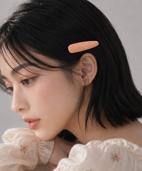 ベルサーチ　ヘアピン　百貨店購入品 セール】フレンチチェック三角ヘアピンセット（ヘアピン）｜MIMILINE