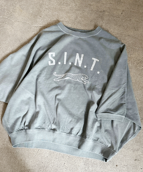 FRAMeWORK(フレームワーク)の「GULFCOAST SPORTSWEAR 別注ドルマンスリーブTシャツ(Tシャツ/カットソー・レディース・スミクロ/ブラウン/ベージュ/ライトグレー・FREE)」の2枚目の写真