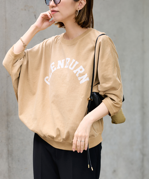 FRAMeWORK(フレームワーク)の「GULFCOAST SPORTSWEAR 別注ドルマンスリーブTシャツ(Tシャツ/カットソー・レディース・スミクロ/ブラウン/ベージュ/ライトグレー・FREE)」の20枚目の写真