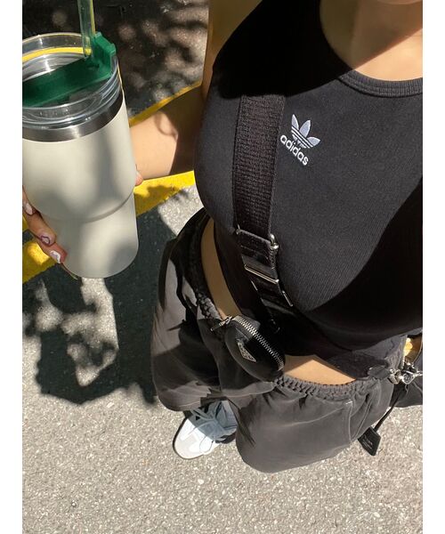 TRAVEL(トラベル)の「ワークショップピグメントスウェット-バミューダショーツブラックチャコール(その他パンツ・レディース・その他・LARGE)」の2枚目の写真