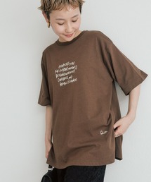 PUAL CE CIN | 【@kokiminitaコラボ/WEB限定】ロゴプリント×ロゴ刺繍Tシャツ(Tシャツ/カットソー)