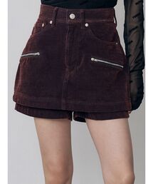 MURUA（ムルーア）の「【セットアップ対応】カラーモールデニムミニスカート　秋服（デニムスカート）」
