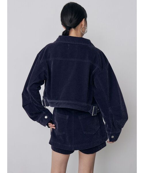 MURUA(ムルーア)の「【セットアップ対応】カラーモールデニムミニスカート 秋服(デニムスカート・レディース・パープル/カーキ/ブルー/ボルドー・1/2)」の9枚目の写真