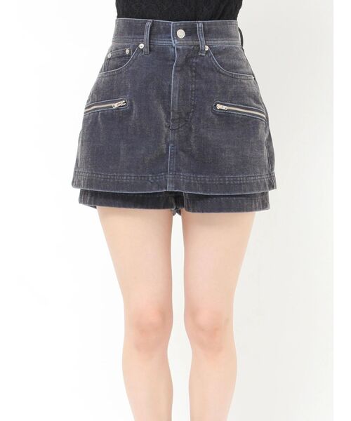MURUA(ムルーア)の「【セットアップ対応】カラーモールデニムミニスカート 秋服(デニムスカート・レディース・パープル/カーキ/ブルー/ボルドー・1/2)」の19枚目の写真