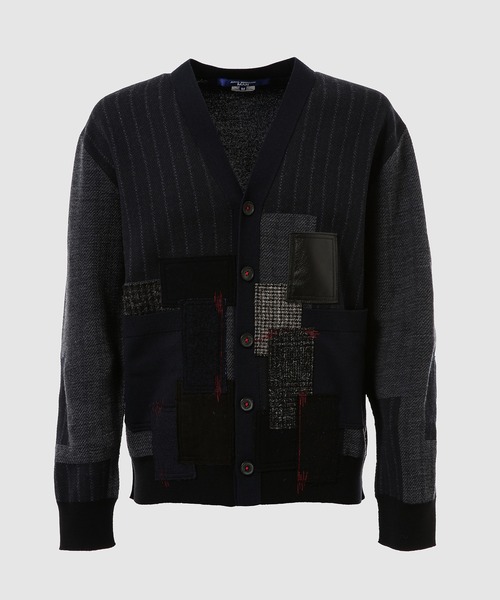 WOOL JACQUARD PATCHWORK CARDIGAN（カーディガン/ボレロ）｜JUNYA
