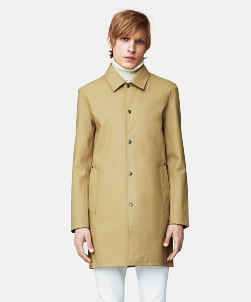 STUTTERHEIM（ストゥッテルハイム）の「【STUTTERHEIM】Vesastan（ステンカラーコート・メンズ・ブラック/チャコールグレー/ベージュ・X-SMALL/SMALL）」の3枚目の写真