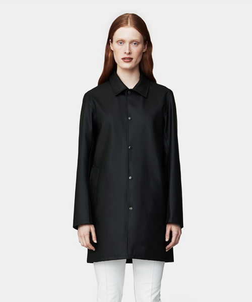 STUTTERHEIM（ストゥッテルハイム）の「【STUTTERHEIM】Vesastan（ステンカラーコート・メンズ・ブラック/チャコールグレー/ベージュ・X-SMALL/SMALL）」の17枚目の写真