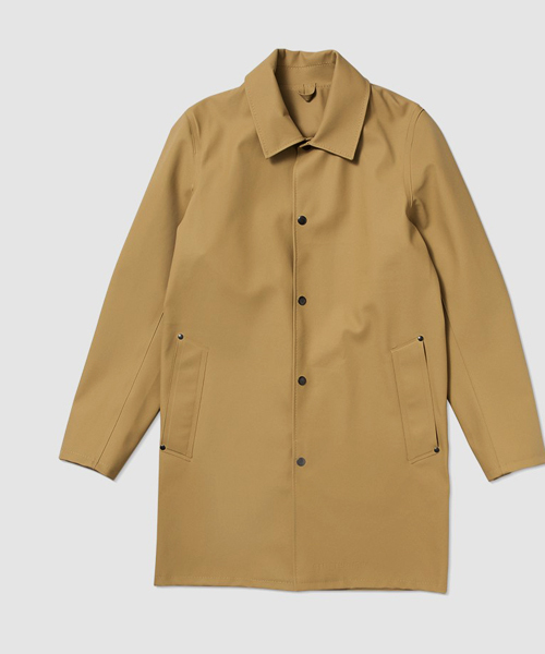 STUTTERHEIM（ストゥッテルハイム）の「【STUTTERHEIM】Vesastan（ステンカラーコート・メンズ・ブラック/チャコールグレー/ベージュ・X-SMALL/SMALL）」の8枚目の写真