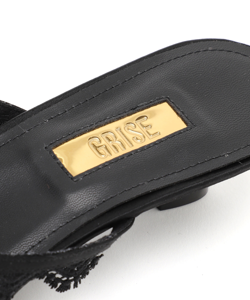 GRISE(グリーズ)の「《/WEB+一部店舗限定》GRISE3.5cmレーストングサンダル(サンダル・レディース・ブラック/アイボリー・X-LARGE/LARGE/MEDIUM/SMALL)」の15枚目の写真